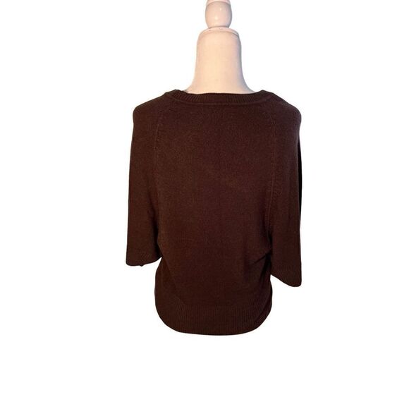 Debbie Morgan chocolate brown Dolan sleeve sweater - S - 🙂3/$15 - Picture 3 of 8
